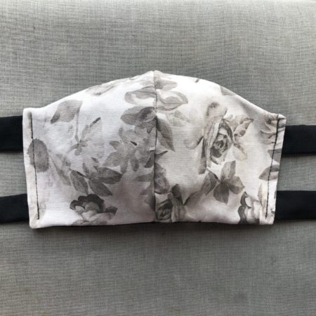 Soft Grey Watercolor Flowers
